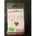 cottage cutz love hearts CC265